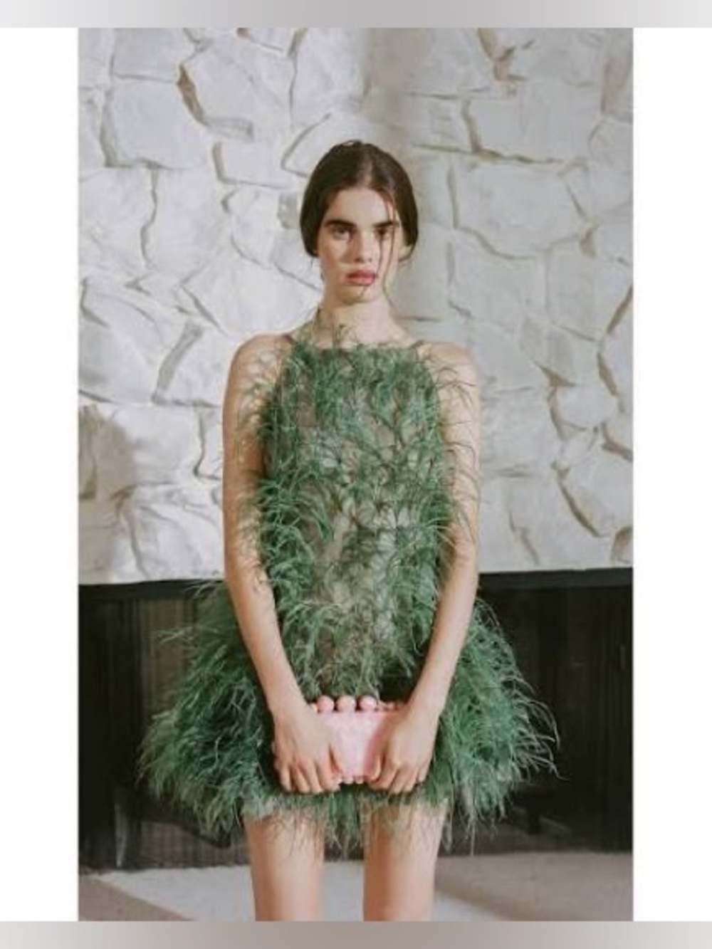 Cult Gaia Shannon Feather Dress